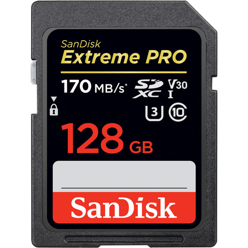 SanDisk 128GB Extrim Pro SDHC Card