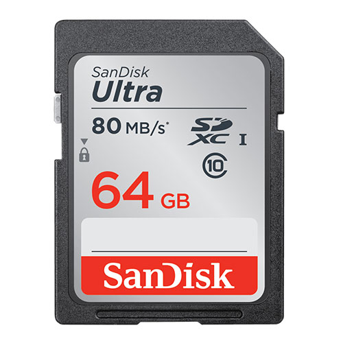 SanDisk 64GB Ultra SDHC Memory Card