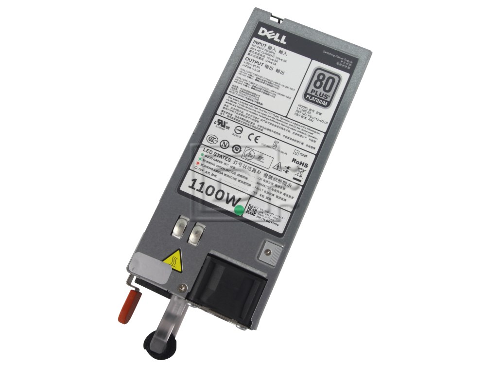 Wattage/VA: 1100W Voltage: 110-240V Multi Compatible Systems: Dell 12th Gen. R720/T620