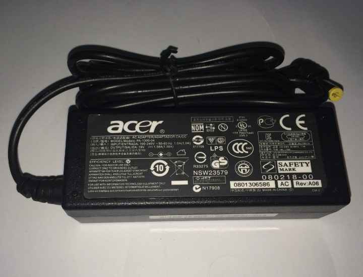 Acer 19V 1.58A laptop charger