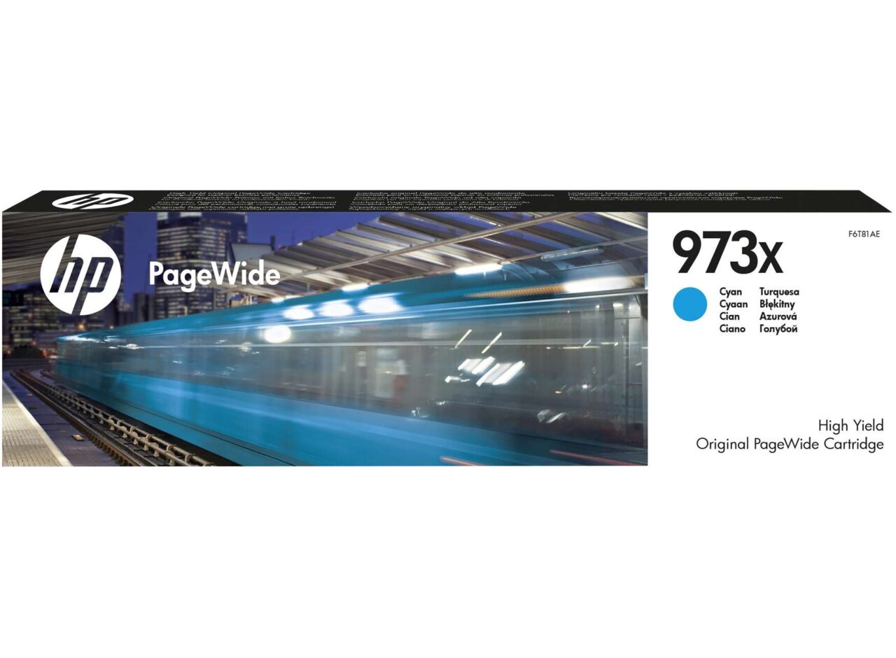 HP 973X High Yield Cyan Pagewide Cartridge