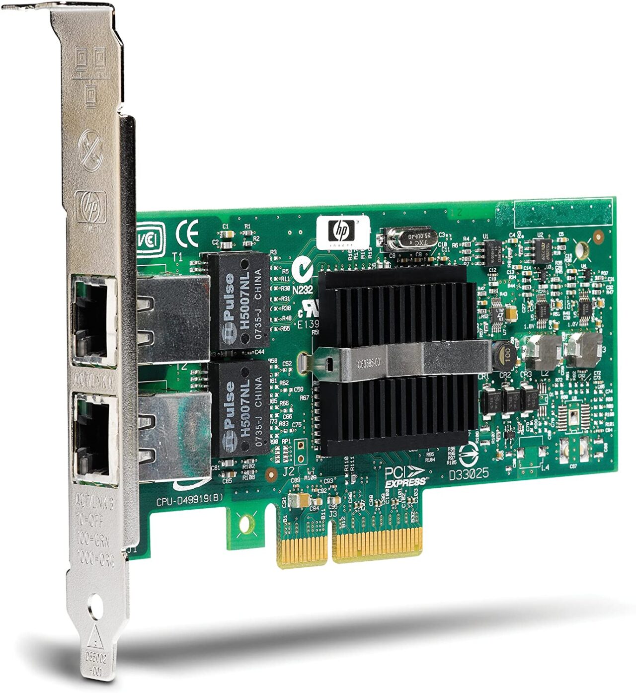 HP NC360-T PCI-E Dual Port Gigabit Server Card