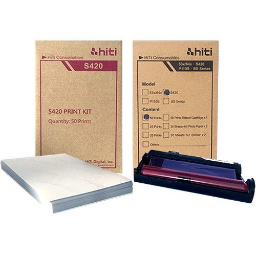 HiTi S420 4x6 Paper Ribbon Media Kit