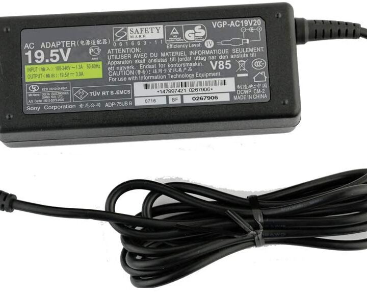Sony 19.5V 3.9A laptop charger
