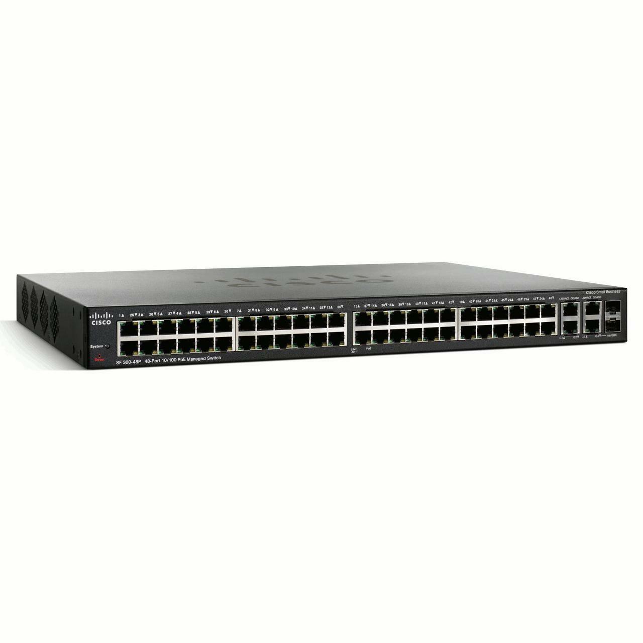 Cisco SF300-48P 48 Port PoE Managed Switch