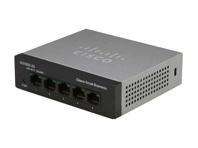 Cisco SG100D-05 5-Port Gigabit Desktop Switch